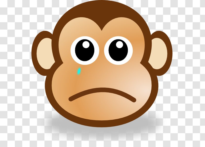 Monkey Sadness Clip Art - Online Characters Cliparts Transparent PNG