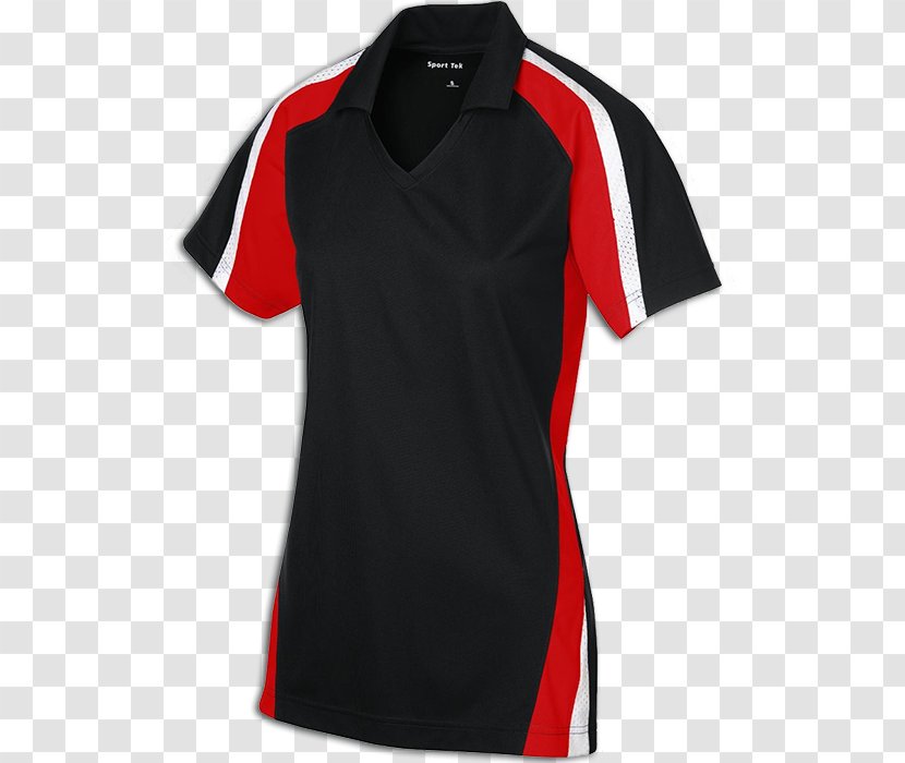 Jersey T-shirt Sleeve Polo Shirt - Black Transparent PNG