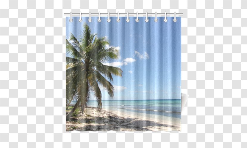 Curtain Window Majorelle Garden Blue Shade - Treatment - Paradise Beach Transparent PNG