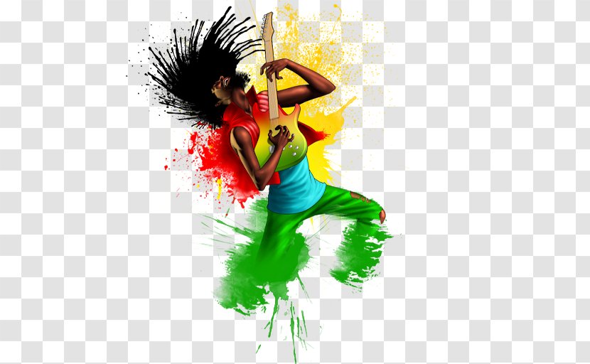 Reggae One Love/People Get Ready Art Rasta - Silhouette - Design Transparent PNG