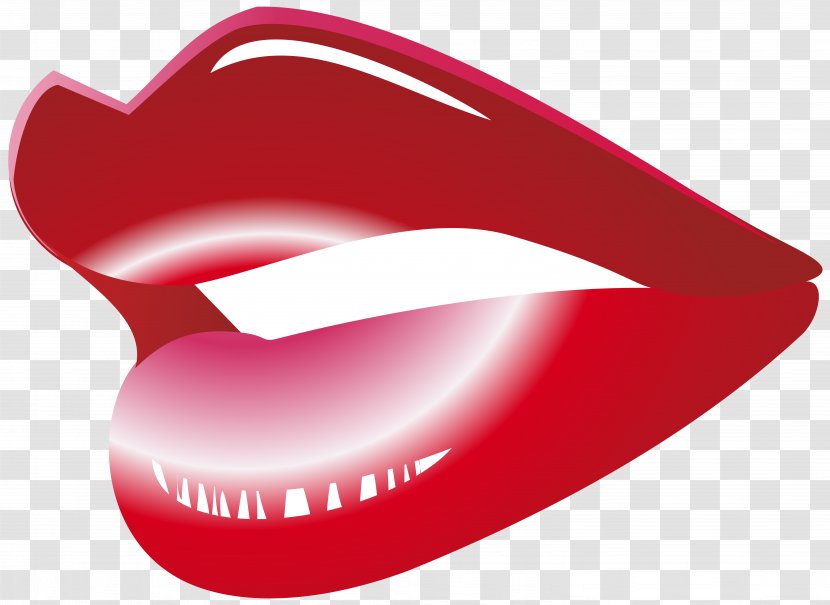 Mouth Lip Clip Art - Tooth - Red Transparent PNG