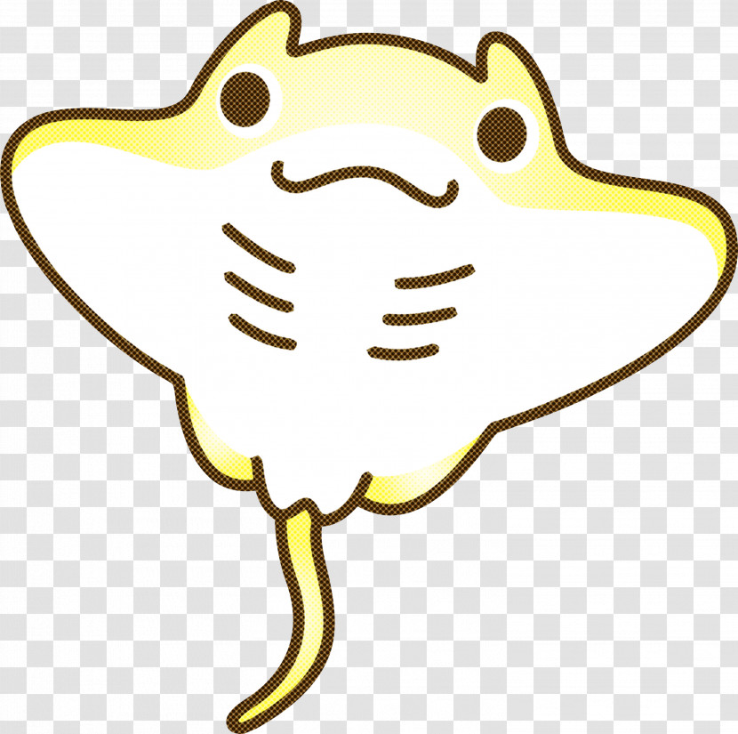 Yellow Cartoon Pleased Transparent PNG