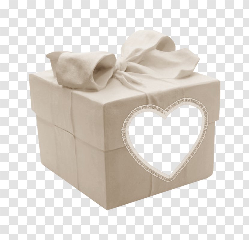 Gift Ribbon Box - White - Love Border Transparent PNG