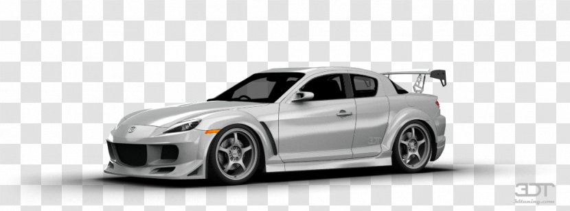 Alloy Wheel Compact Car Mazda RX-8 Mid-size - Vehicle Transparent PNG