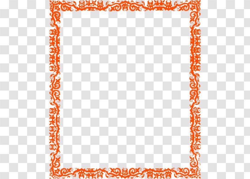 Islam Clip Art - Text - Orange Border Frame Pic Transparent PNG