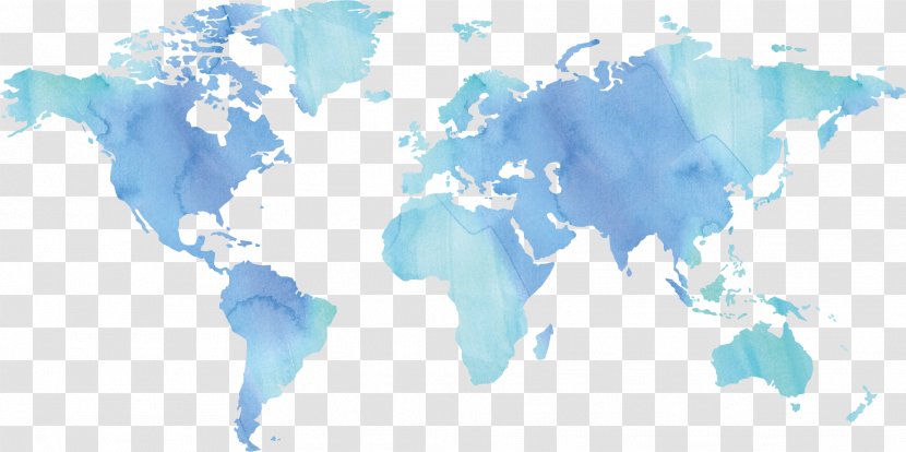 World Map United States Association Of Detectives Organization - Resources Institute - Watercolor Paintings, Earth Plates Transparent PNG