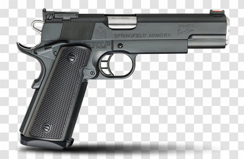 Springfield Armory, Inc. M1911 Pistol .45 ACP - Airsoft Gun - Handgun Transparent PNG
