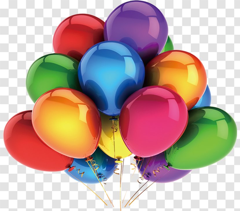 Gas Balloon Party Birthday Stock Photography - A Beautifully Decorated Float Balloons Transparent PNG