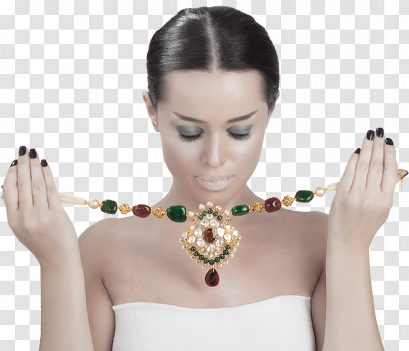 Jewellery Neelkanth Jewellers Jewelry Design Necklace Clothing Accessories - Watercolor - Model Transparent PNG