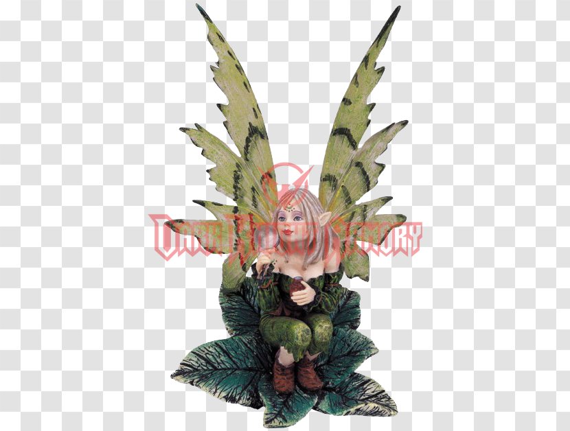 Figurine The Fairy With Turquoise Hair Pixie Statue Transparent PNG