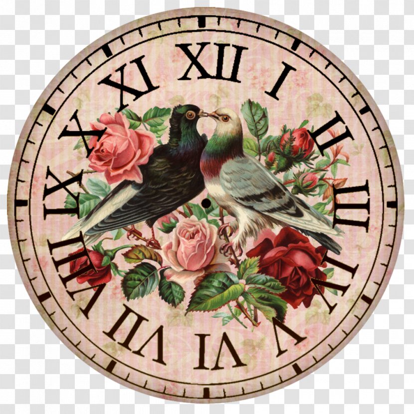 Clock Face Dial Pendulum Shabby Chic - Wall Transparent PNG