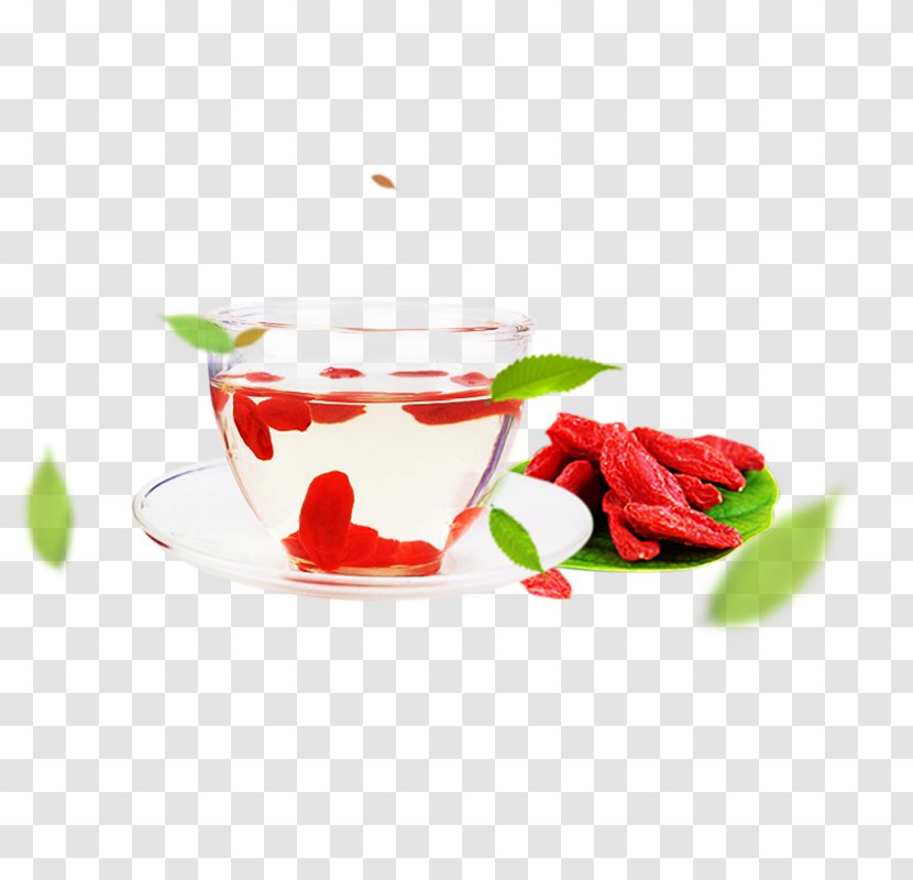 Lycium Chinense Goji Tea Food - Drinking - Wolfberry Transparent PNG