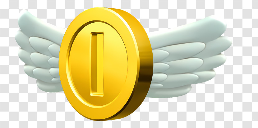 Angel Wings - Gold Coin With Wings Transparent PNG