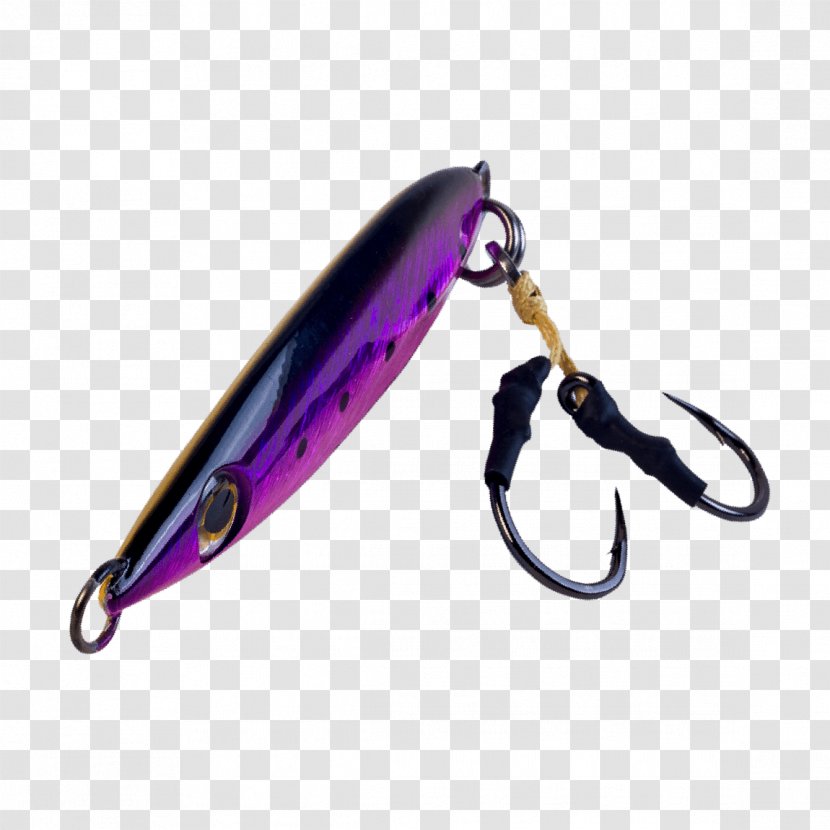 Spoon Lure Product Design Spinnerbait - Purple Fish Transparent PNG