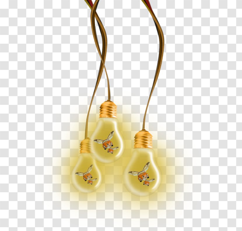 Light Bulb Cartoon - Lamp - Metal Jewellery Transparent PNG