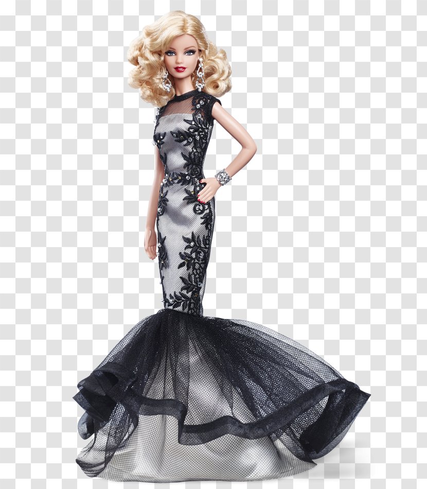 Barbie Fashion Doll Evening Gown Dress - Shoulder Transparent PNG