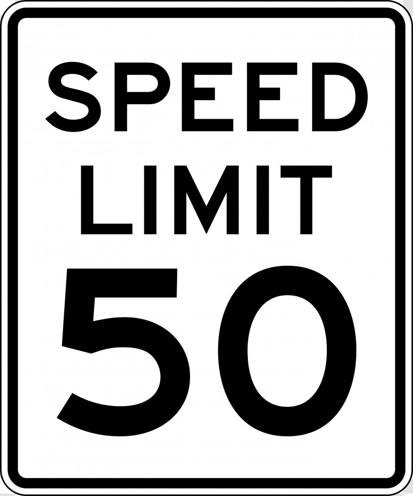 Speed Limit Traffic Sign Road - Signage - No Parking Transparent PNG