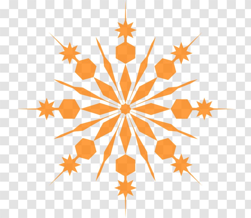 Clip Art Snowflake Orange Image Yellow - Green Transparent PNG