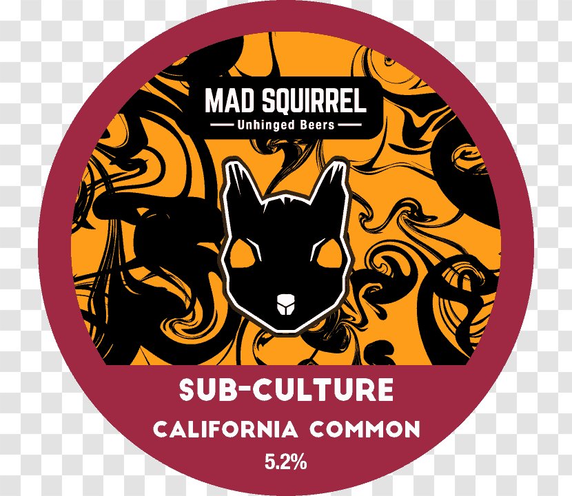 Mad Squirrel Steam Beer Brewery Subculture - Cat Transparent PNG