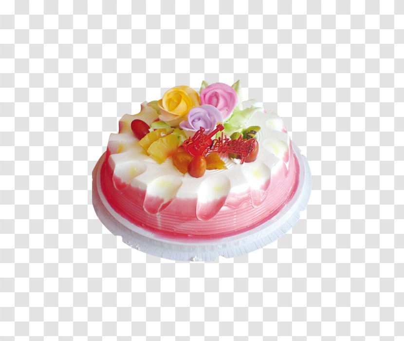 Birthday Cake Wedding Strawberry Cream Layer - Torte Transparent PNG