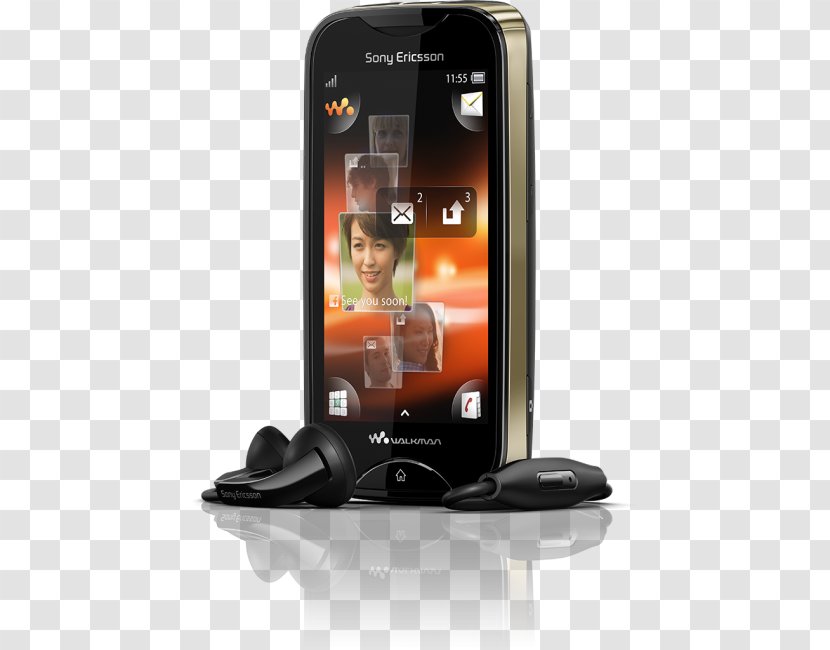 Sony Ericsson Live With Walkman Mix - Frame - Green On BlackUnlockedGSM Tft SmartphoneSony Transparent PNG