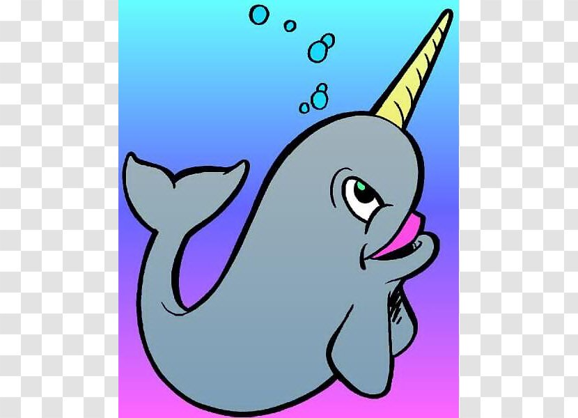 Narwhal Toothed Whale Clip Art - Silhouette - Swim Team Images Transparent PNG