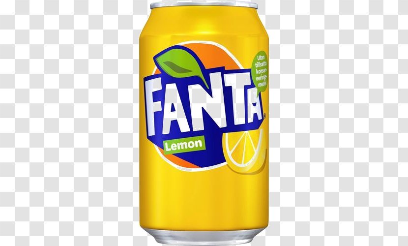 Orange Soft Drink Fanta Citrus Fizzy Drinks Lemon-lime - Lemon Transparent PNG