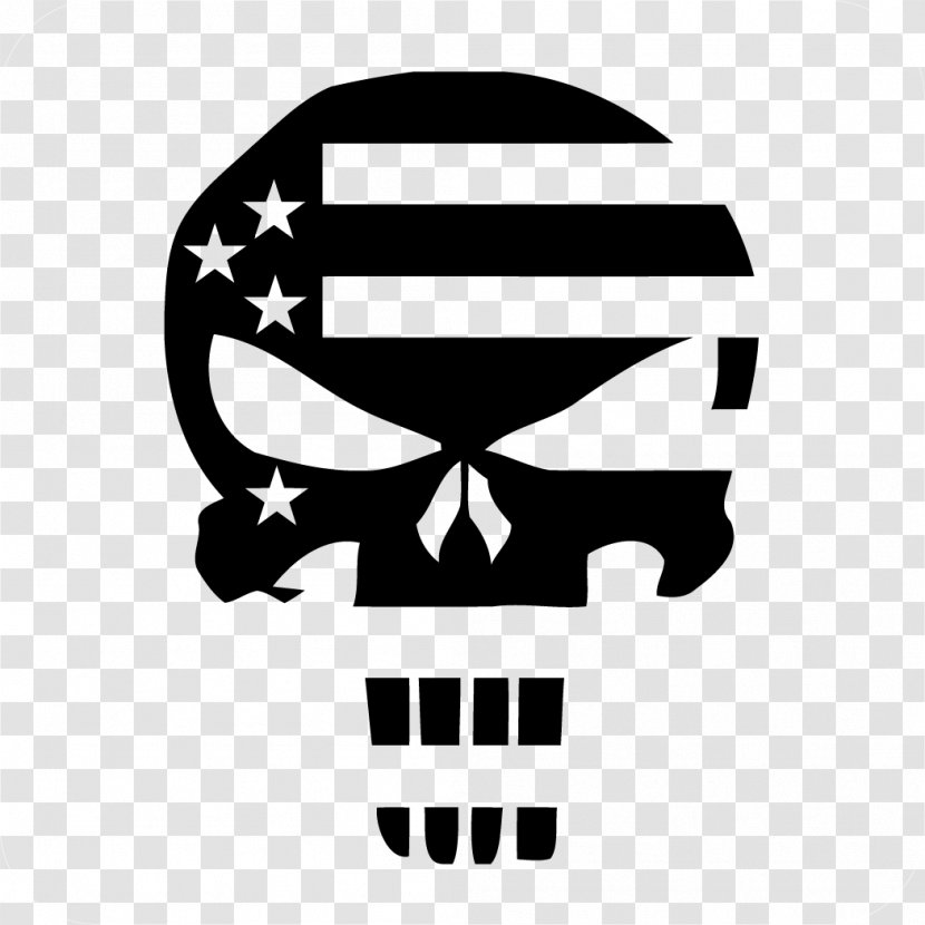 Punisher Decal Sticker Flag United States - Logo key Transparent PNG