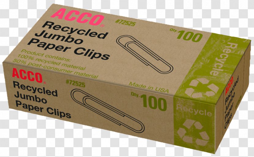 Paper Clip Box ACCO Brands Recycling Transparent PNG