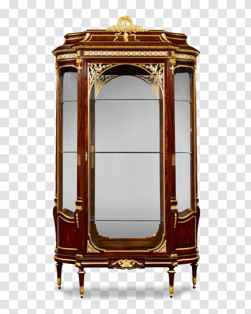 Table Antique Furniture Display Case Bookcase - Louis Xvi Style Transparent PNG