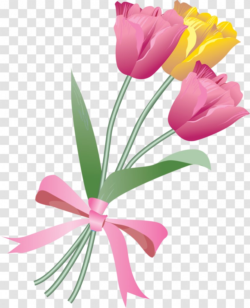 Flower Bouquet Clip Art - Tulip - Of Flowers Transparent PNG