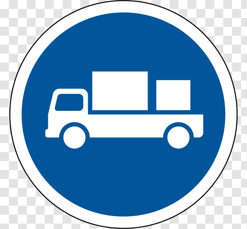 Car Traffic Sign Large Goods Vehicle Tow Truck - Flatbed Transparent PNG