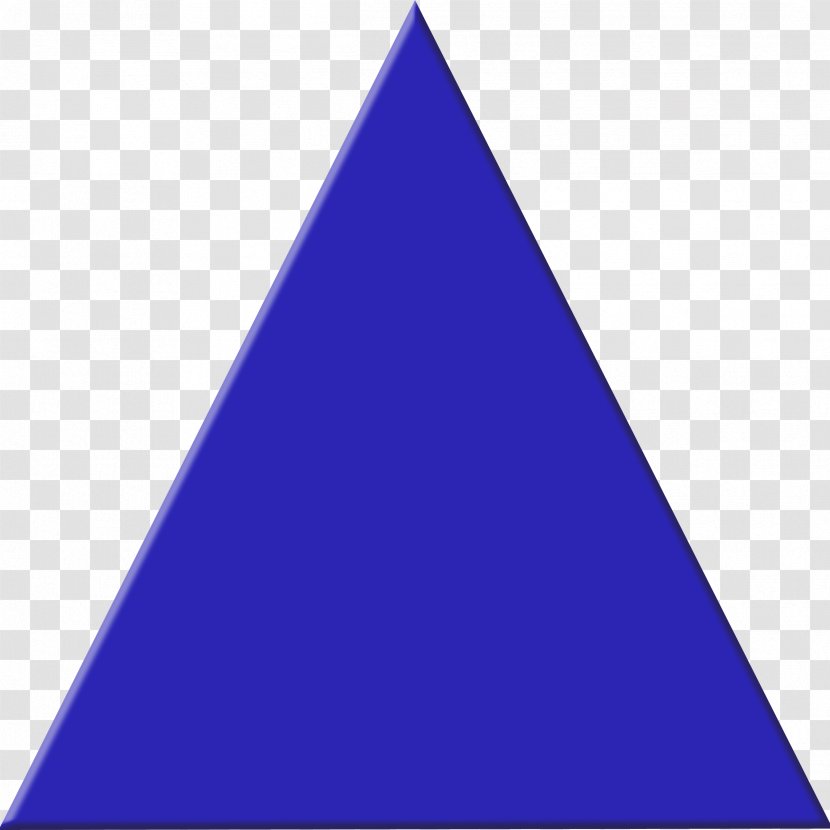 Triangle Drawing Clip Art - Color - Blue Transparent PNG