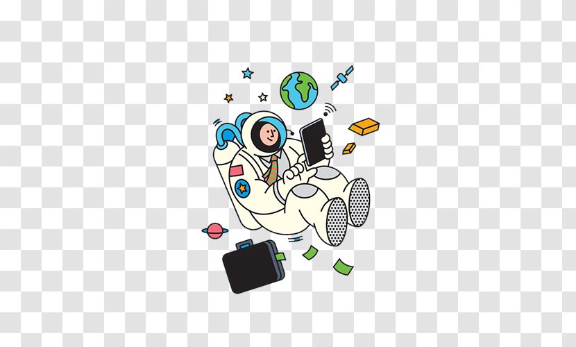 Astronaut Outer Space - Cartoon - Flat Planet Transparent PNG