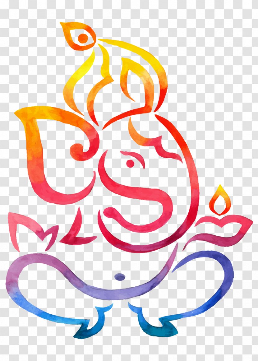 Ganesha Diwali Krishna Janmashtami Diya Elephant - Text Transparent PNG