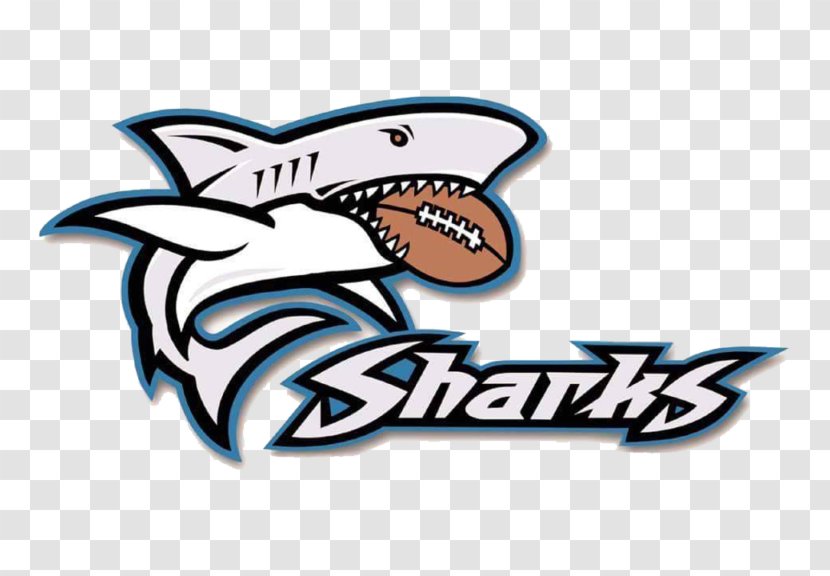 New York Sharks Women's Football Alliance City American - Logo - Shark Transparent PNG