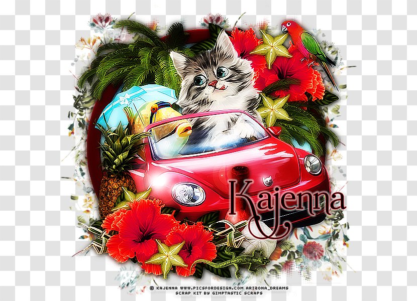 Cat Christmas Ornament Cushion Couch Bed Transparent PNG