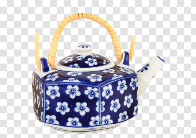Blue And White Pottery Teapot Porcelain - Tea Transparent PNG