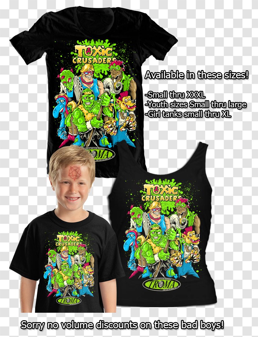 T-shirt Toxic Crusaders Sleeve Television Show Transparent PNG