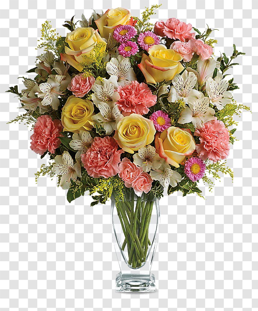 Teleflora Flower Bouquet Floristry Delivery - Rose Order - Of Flowers Transparent PNG