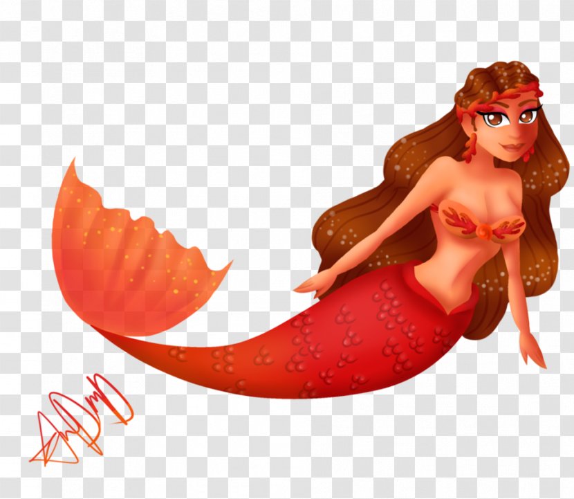Mermaid Cartoon Legendary Creature Character Transparent PNG