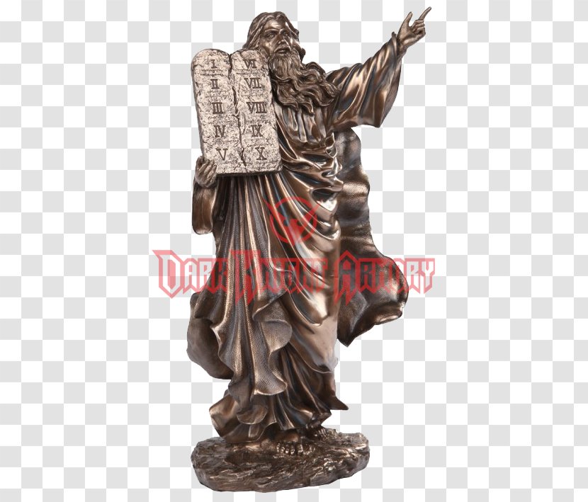 Statue Classical Sculpture Figurine Bronze - Ten Commandments Transparent PNG