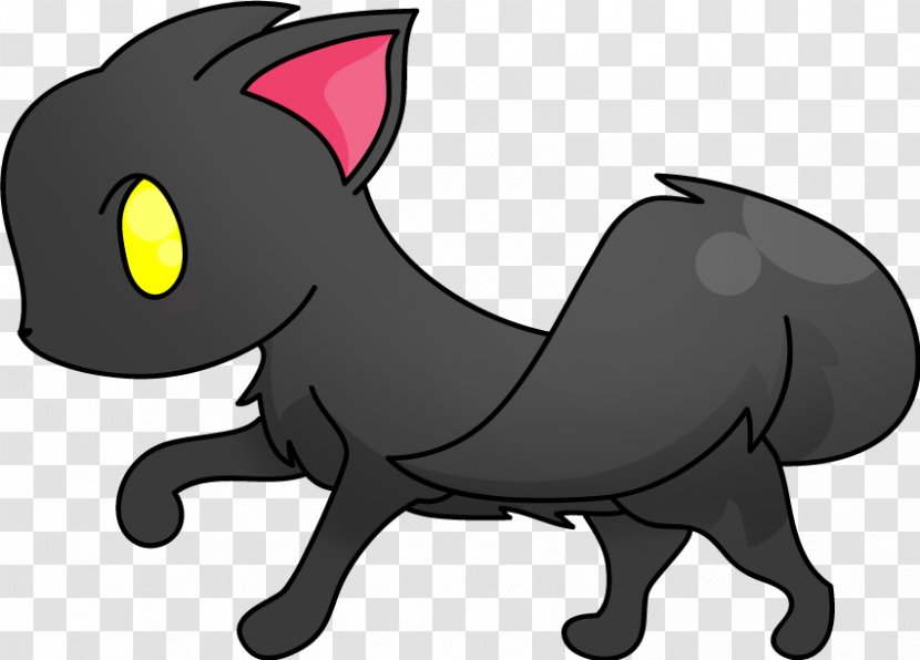 Light Yagami Kitten Black Cat Whiskers - Cartoon - Halloween Pictures Transparent PNG