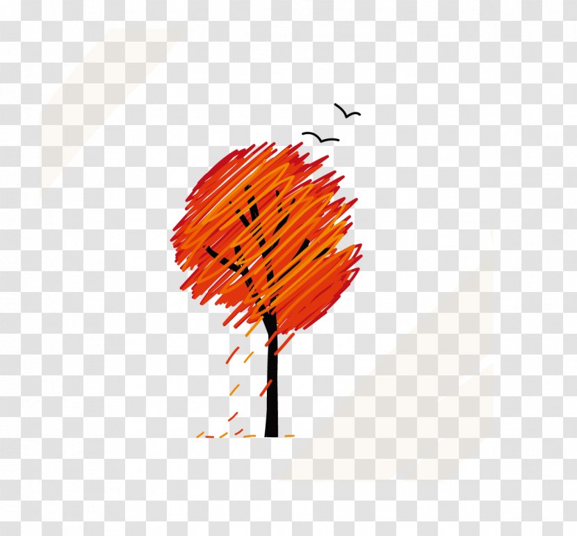 Autumn Graphic Design Clip Art - Tree - Vector Transparent PNG