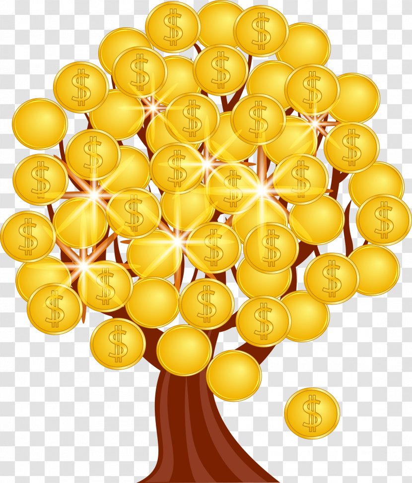 Money Coin Tree Indian Rupee Transparent PNG