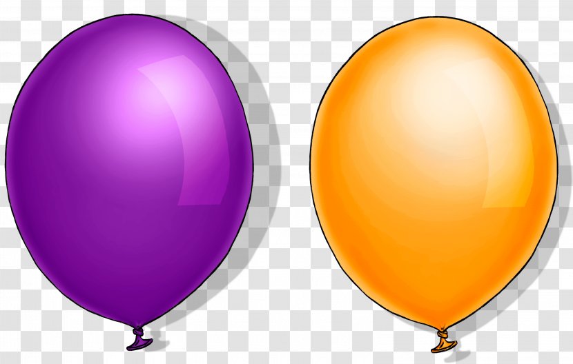 Balloon Orange Purple Violet Color Transparent PNG