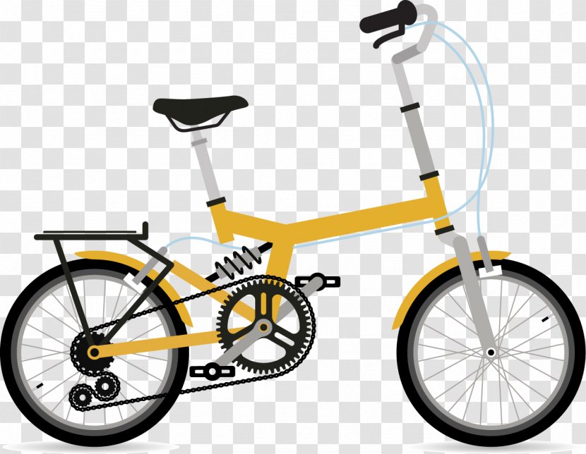 City Bicycle Illustration - Spoke - Yellow Bike Tire Transparent PNG