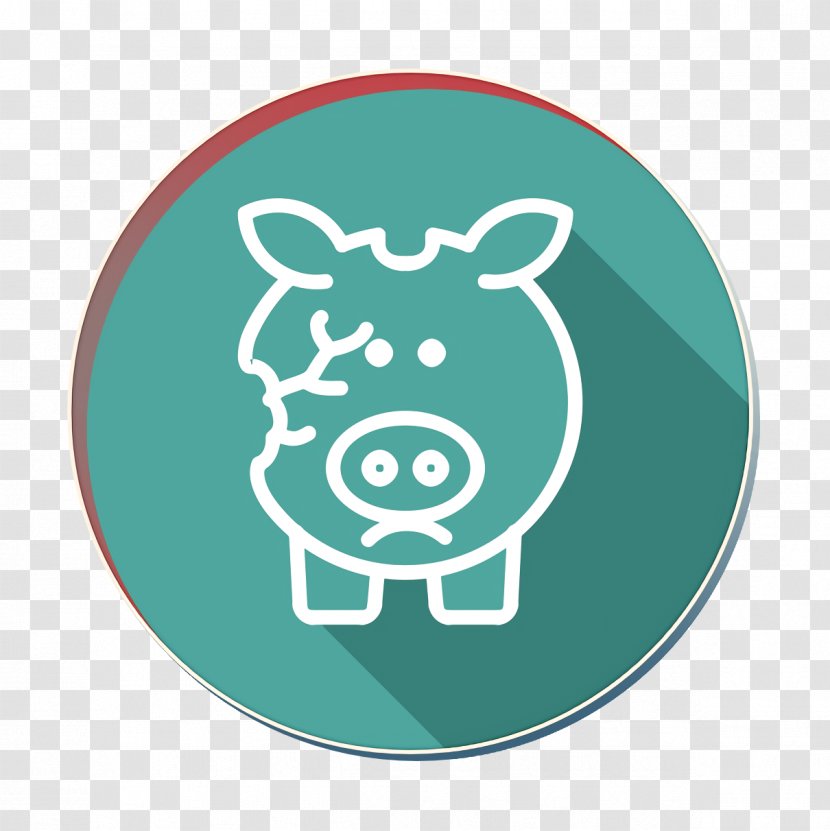 Bankrupt Icon Bankruptcy Broken Piggy Bank - Turquoise - Logo Smile Transparent PNG