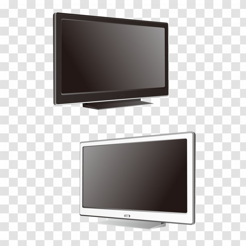 LCD Television Set Flat Panel Display Computer Monitor Liquid-crystal - Lcd Tv - Room TV Vector Transparent PNG