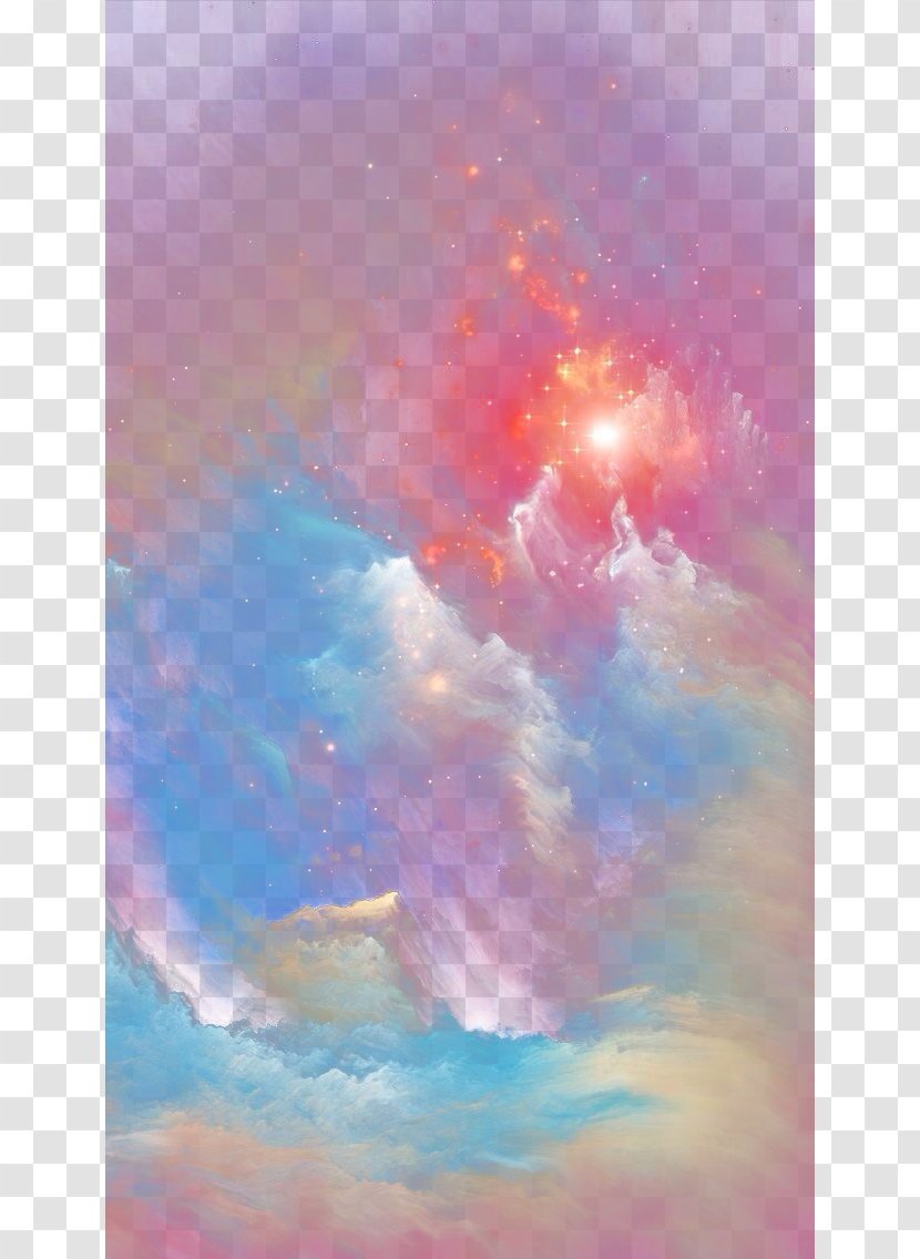 Samsung Galaxy A7 (2015) (2017) Painting Milky Way Wallpaper - Heart - Effect Transparent PNG